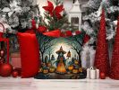 La Llorona Skeleton Spooky Halloween Throw Pillow Machine Washable, Indoor Outdoor Decorative Pillow for Couch, Bed or Patio, 14Hx14W