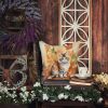 Ragamuffin Cat in Fall Leaves Throw Pillow Machine Washable, Indoor Outdoor Decorative Pillow for Couch, Bed or Patio, 18Hx18W