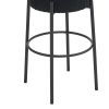 30" Tall, Round High Bar Stools, Set of 2 - Contemporary upholstered dining stools for kitchens
