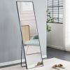Aluminum alloy metal frame wall-mounted full-length mirror, Bathroom vanity mirror, bedroom porch, decorative mirror, clothing store