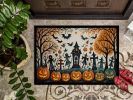 NEW Papel Picado Skeletons Spooky Halloween Doormat Front Door Mat Indoor Outdoor Rugs for Entryway, Non Slip Washable Low Pile, 18H X 27W