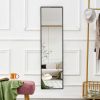 Aluminum alloy metal frame wall-mounted full-length mirror, Bathroom vanity mirror, bedroom porch, decorative mirror, clothing store