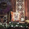 Thai Lilac Cat in Fall Leaves Throw Pillow Machine Washable, Indoor Outdoor Decorative Pillow for Couch, Bed or Patio, 14Hx14W