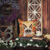Snowshoe Cat in Fall Leaves Throw Pillow Machine Washable, Indoor Outdoor Decorative Pillow for Couch, Bed or Patio, 14Hx14W