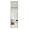 Aluminum alloy metal frame wall-mounted full-length mirror, Bathroom vanity mirror, bedroom porch, decorative mirror, clothing store