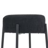 30" Tall, Round High Bar Stools, Set of 2 - Contemporary upholstered dining stools for kitchens