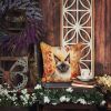 Birman Cat in Fall Leaves Throw Pillow Machine Washable, Indoor Outdoor Decorative Pillow for Couch, Bed or Patio, 18Hx18W