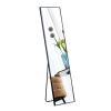 Aluminum alloy metal frame wall-mounted full-length mirror, Bathroom vanity mirror, bedroom porch, decorative mirror, clothing store